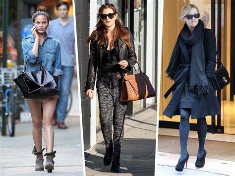 celebrities and their celine bags|Celine throwback purses.